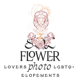 Colorful logo featuring LGBTQIA+ owned photography company services